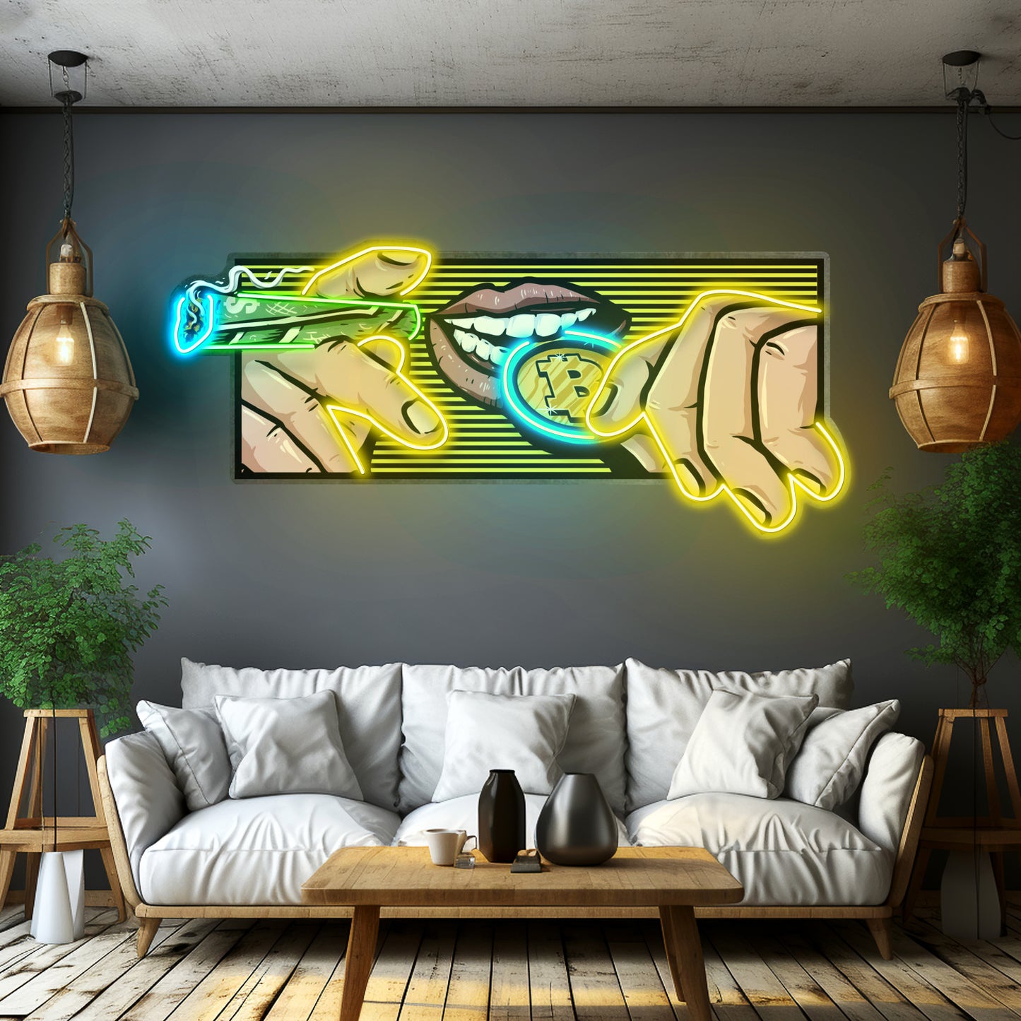 Burn Money With Bitcoin Led Neon Sign Light Custom Led Signs