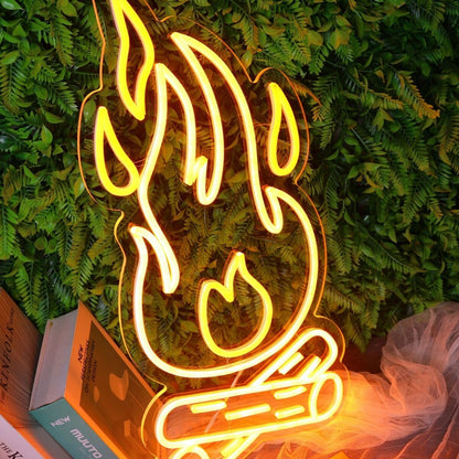 Burning Fire Red Led Neon Sign - Shineneon