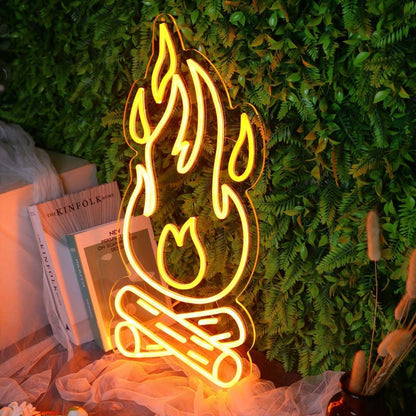 Burning Fire Red Led Neon Sign - Shineneon