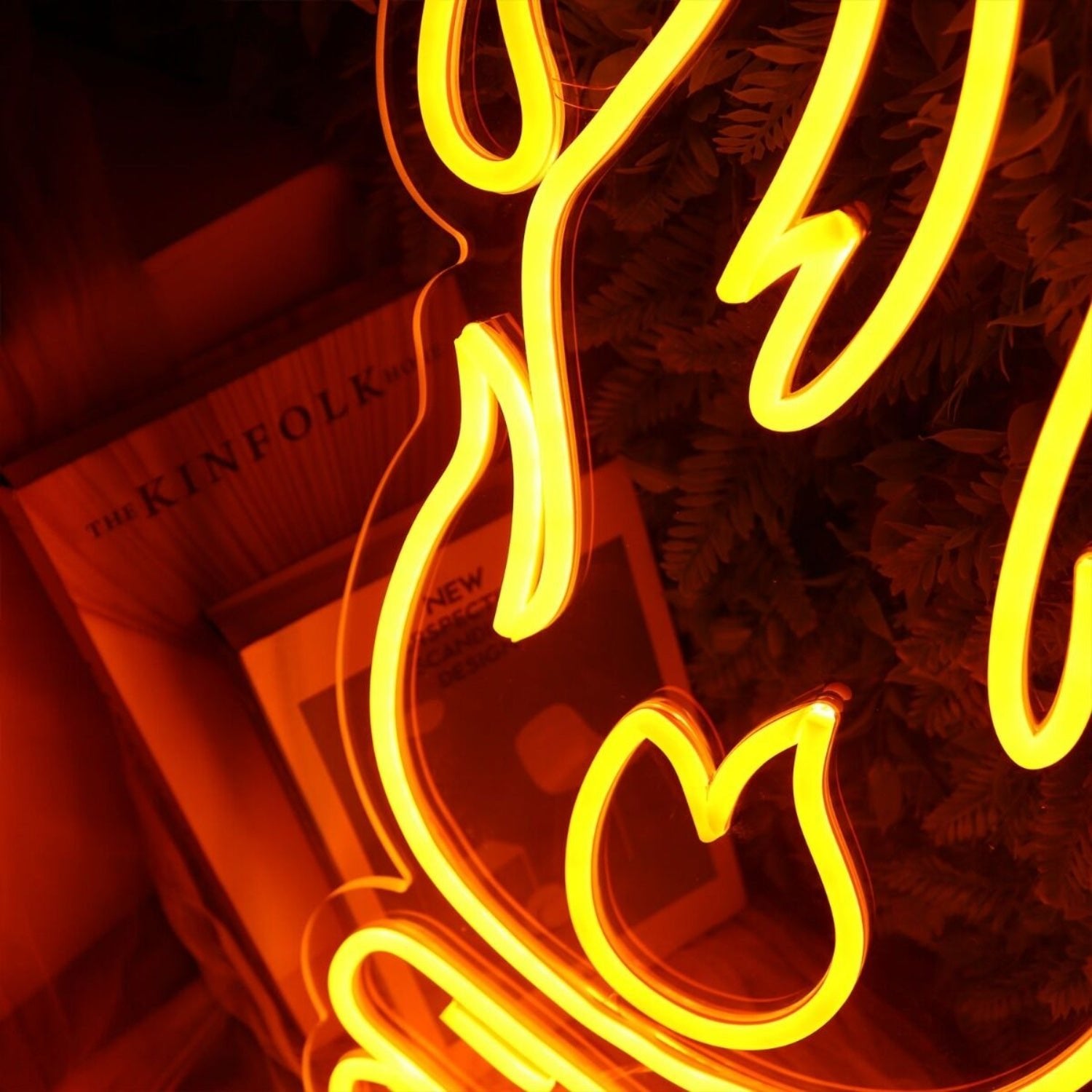 Burning Fire Red Led Neon Sign - Shineneon