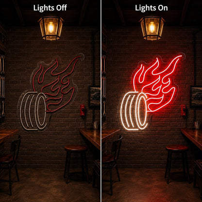 Burning Tire LED Neon Sign - Shineneon