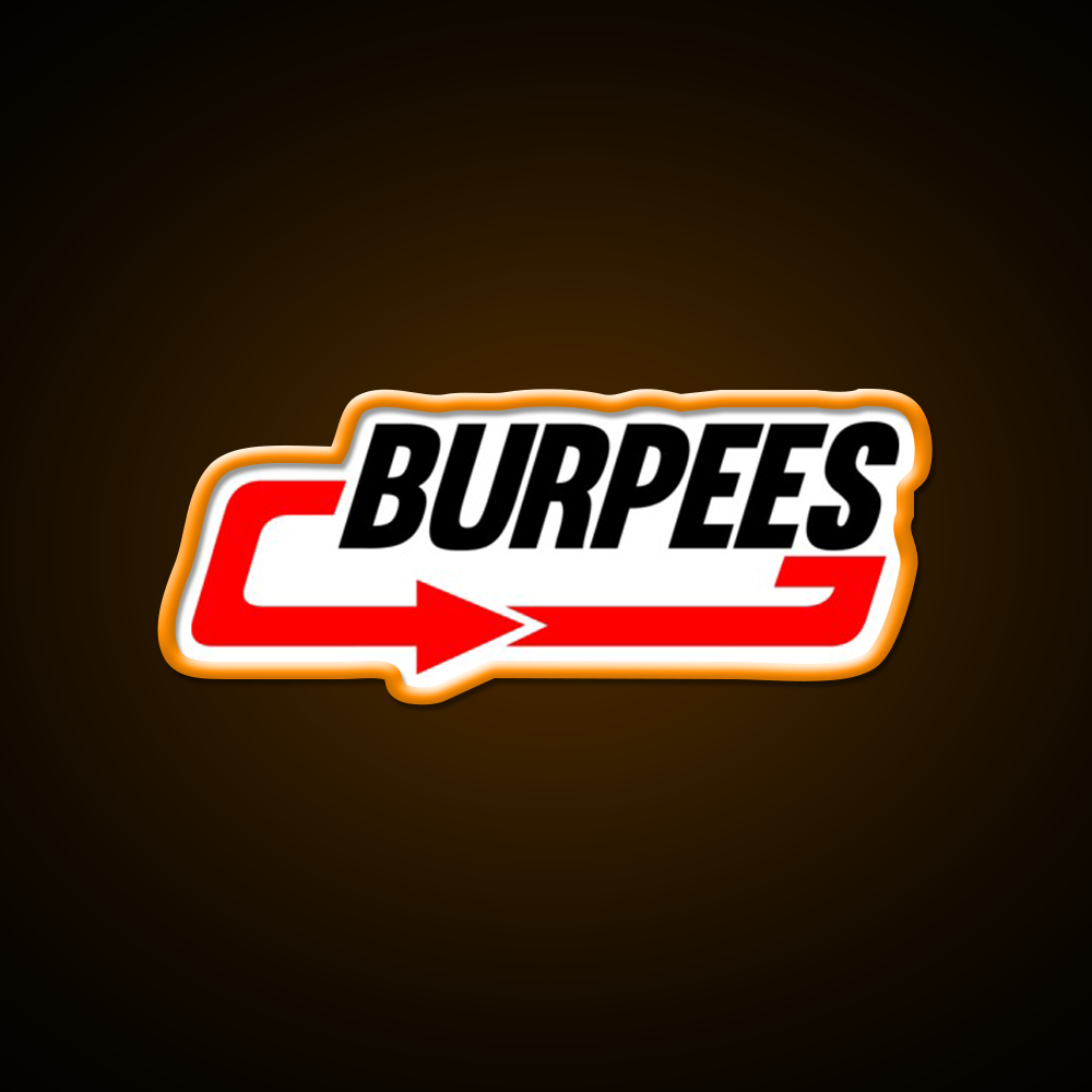 Burpees Gym Fitness Led Neon Sign Rgb Color