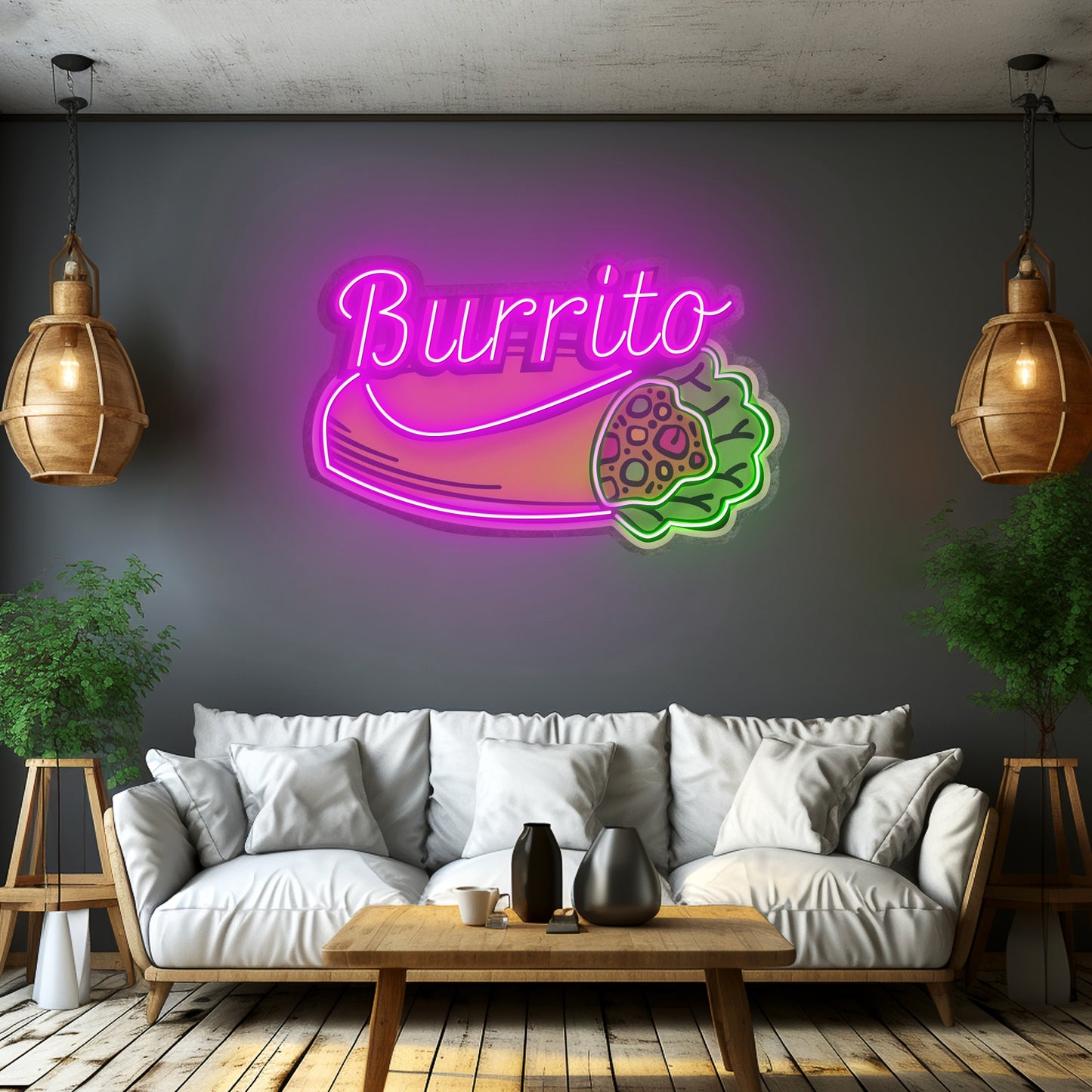 Burrito Custom Led Signs Artwork For Sale