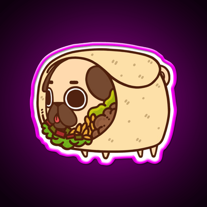 Burrito Puglie Fast Food Led Neon Sign For Burger Place Rgb Color - Shineneon