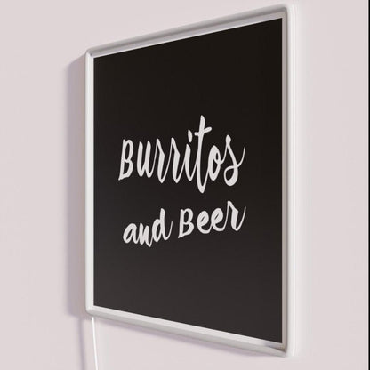 Burritos And Beer Rgb Led Neon Sign - Shineneon