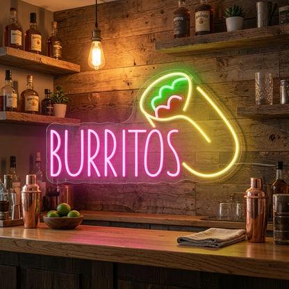 Burritos Wall Decor LED Neon Sign - 02 High-Converting Product Image