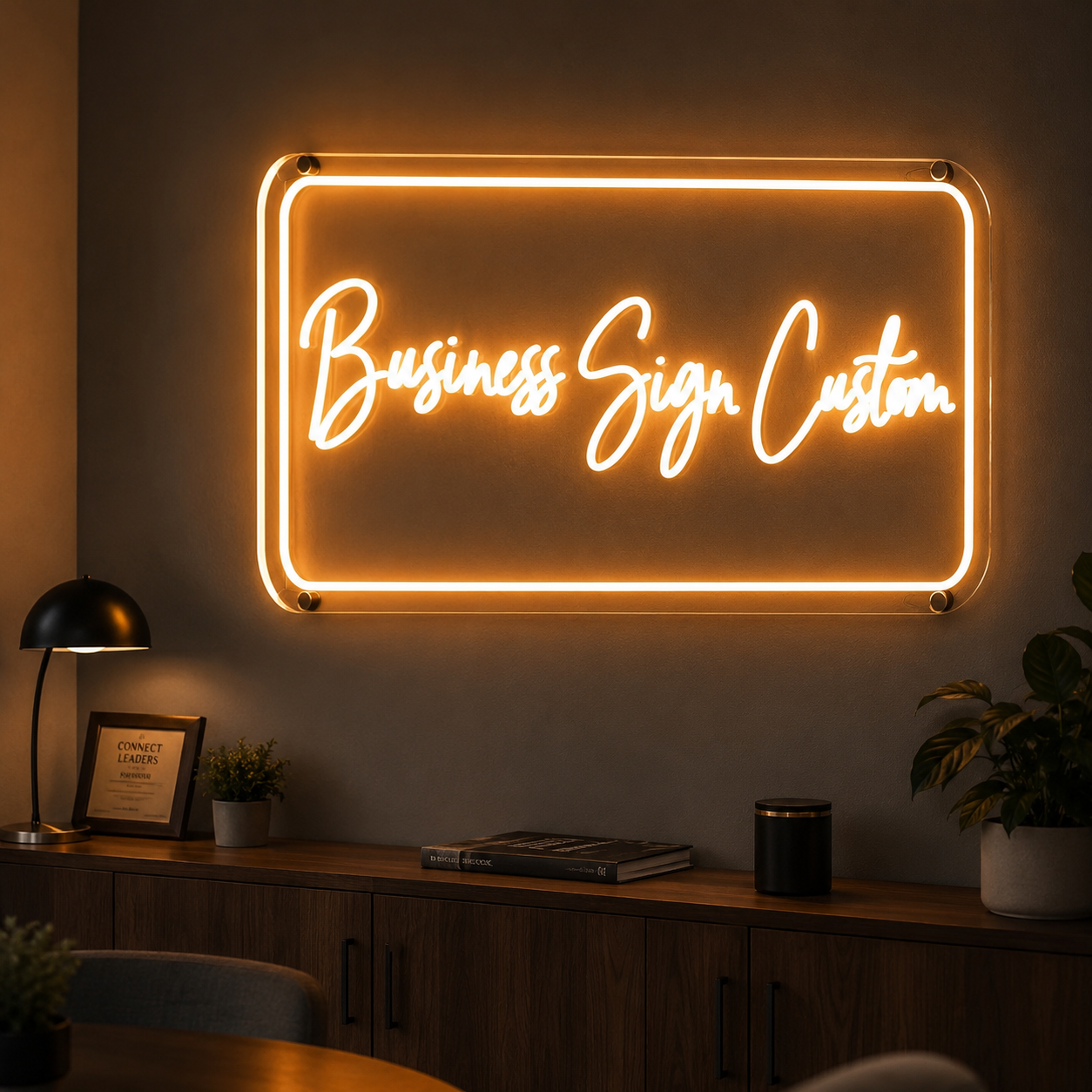 Business Sign Custom LED Neon Sign - 03 Real Lifestyle Scene