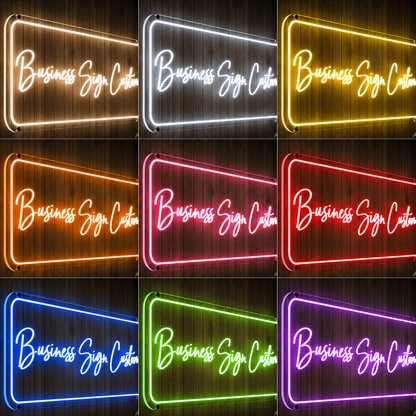 Business Sign Custom LED Neon Sign - 05 Color Grid