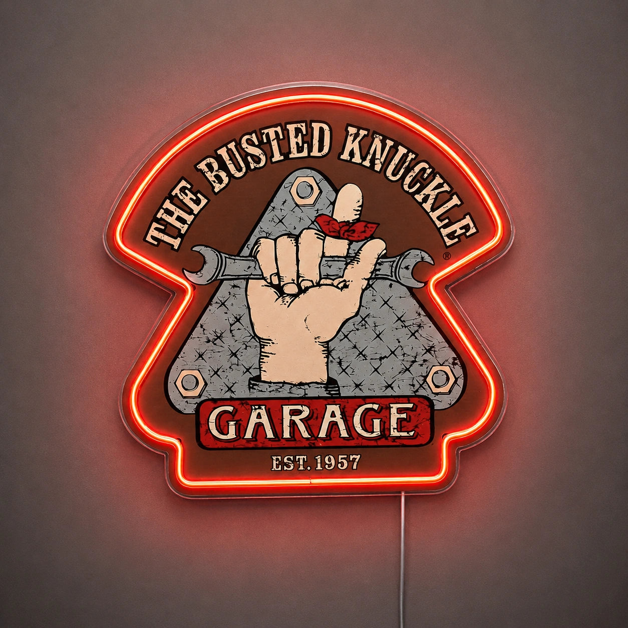 Busted Knuckle Garage Neon Sign LED Neon Sign main product image