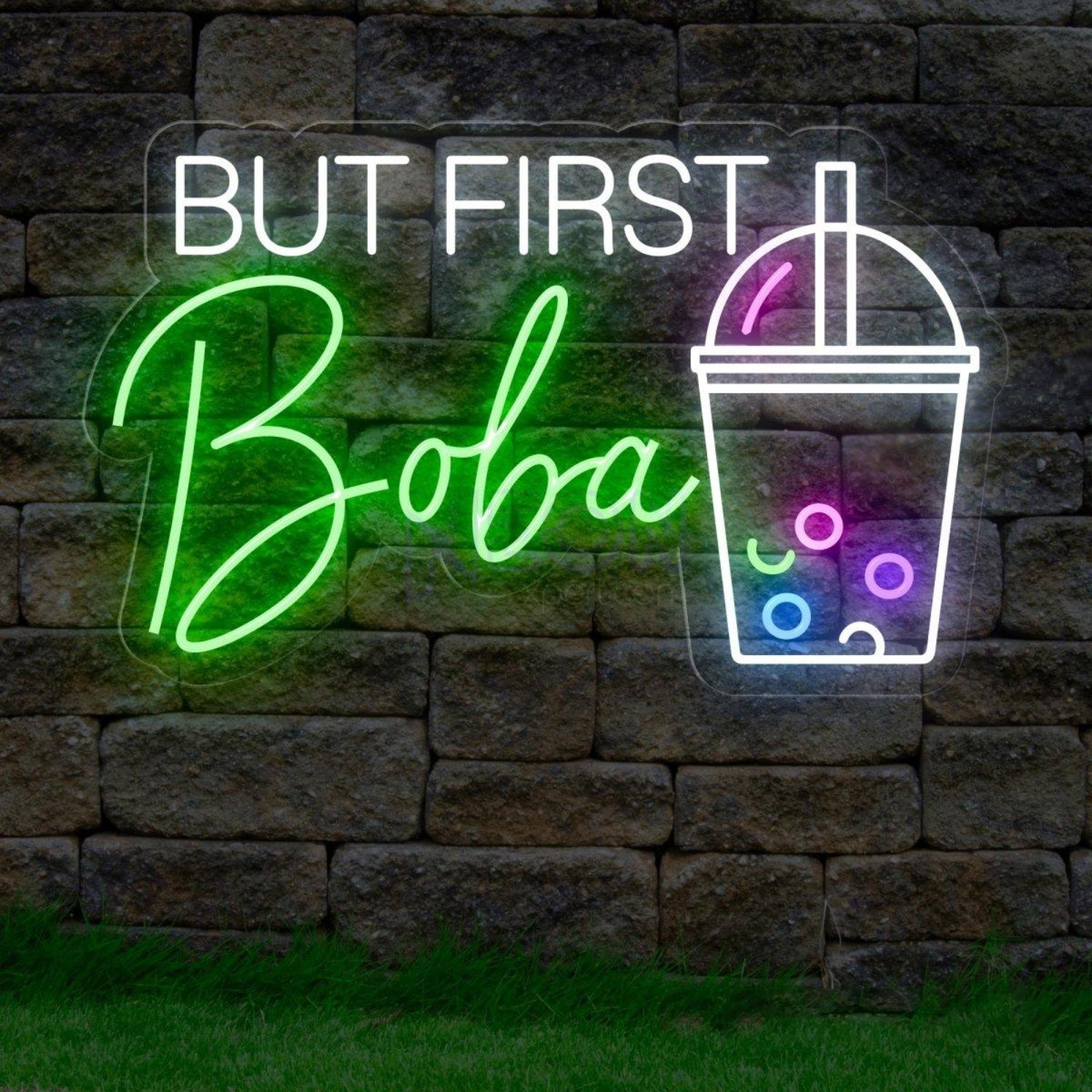 But First Boba Led Sign For Tea Enthusiasts | Shineneon