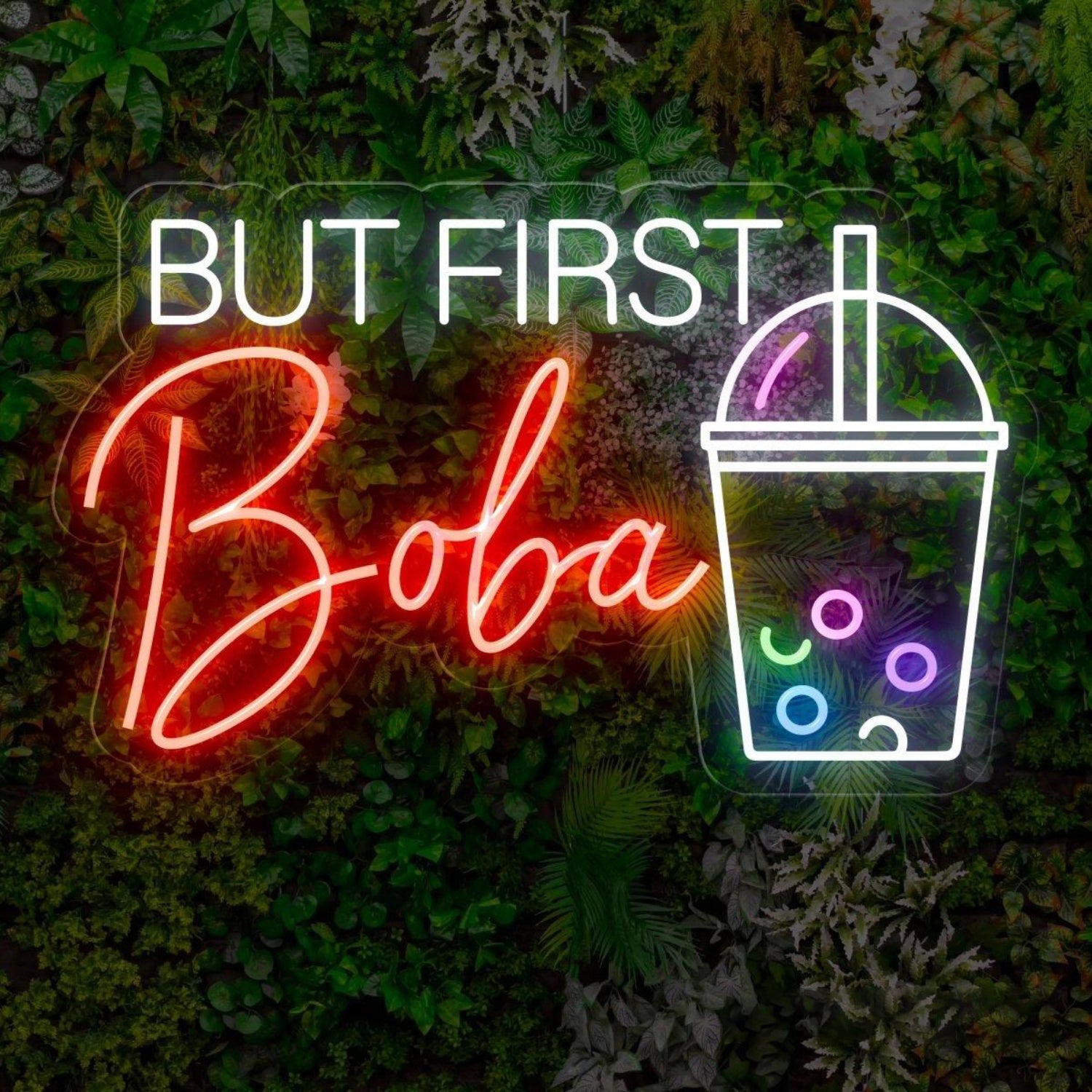 But First Boba Led Sign For Tea Enthusiasts | Shineneon