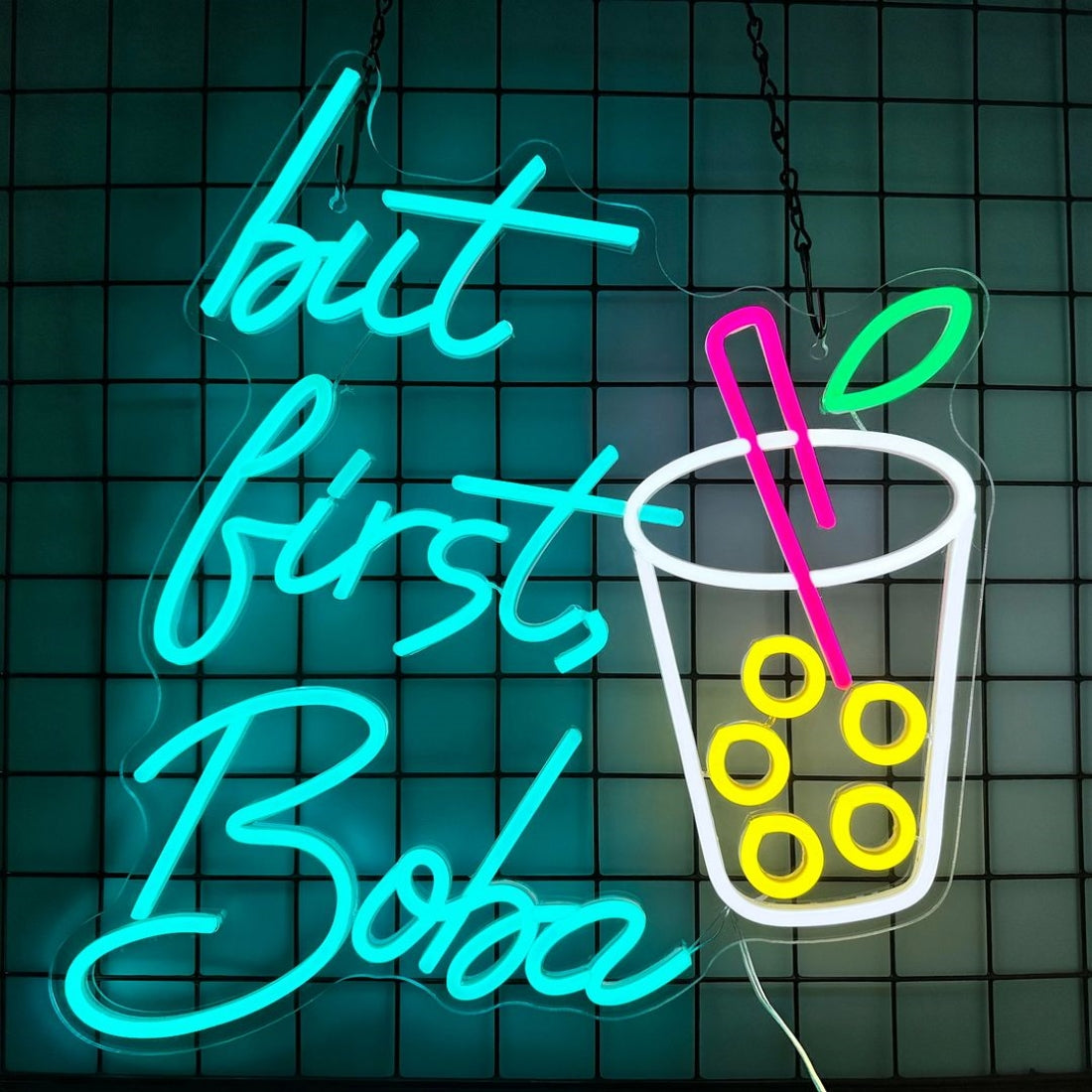 But First Bubble Tea Shop Led Sign Business Neon Sign