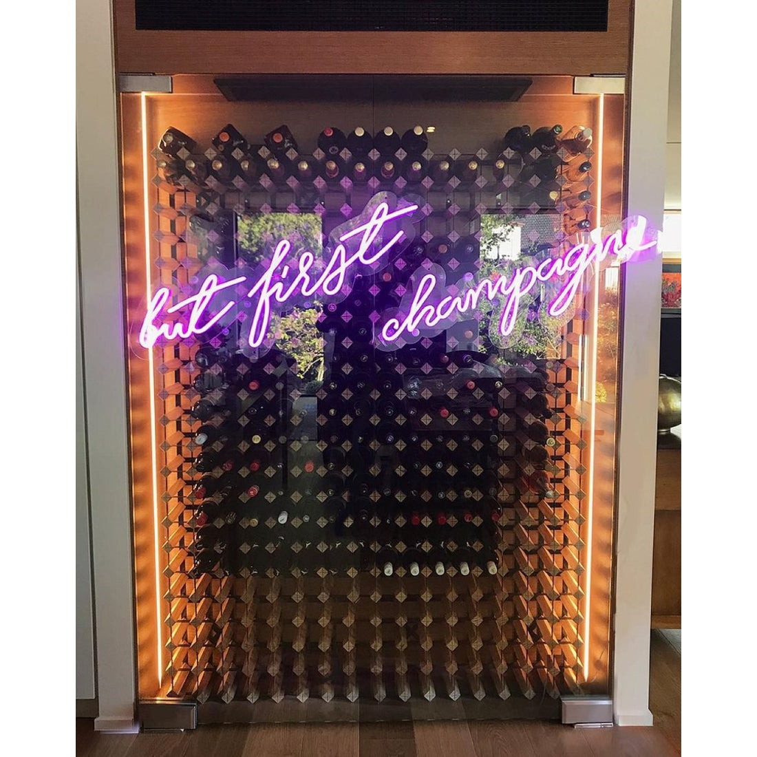 But First Champagne Led Sign Business Neon Sign