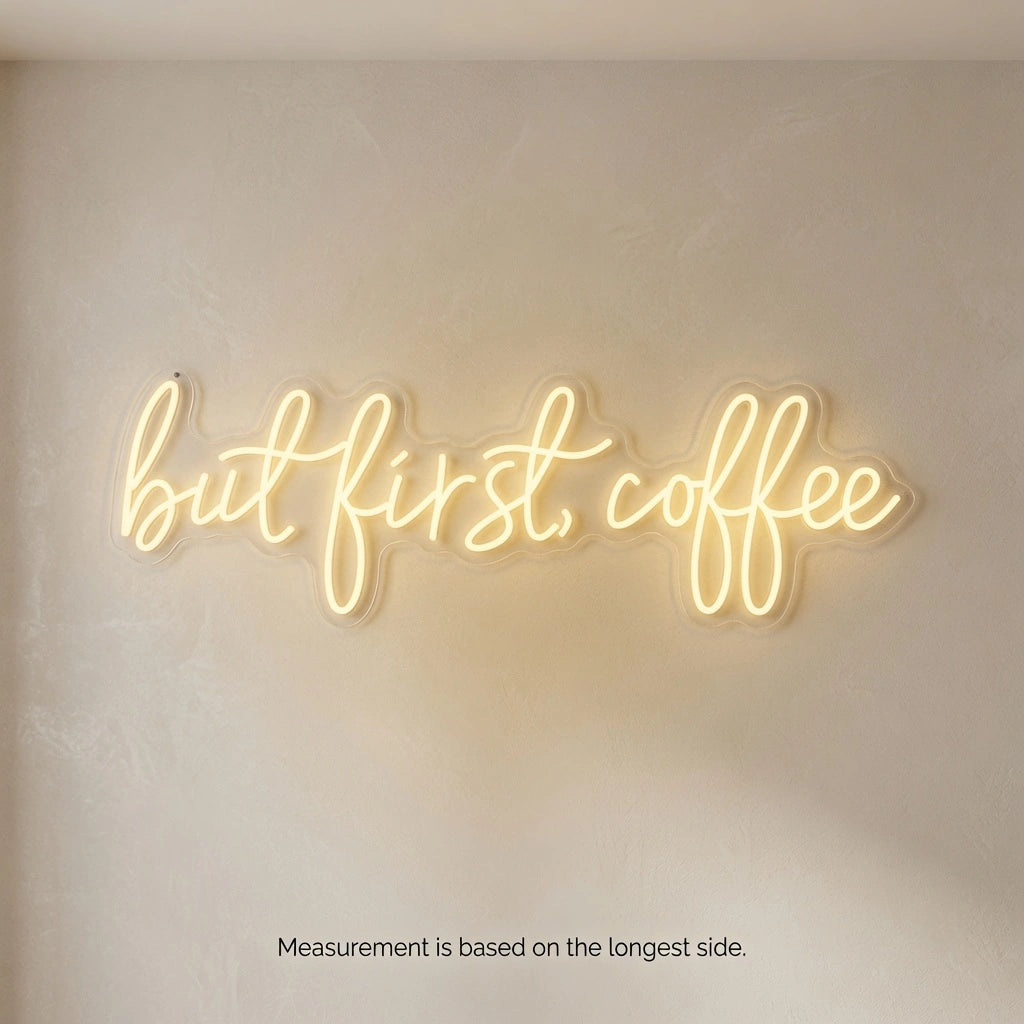 But First Coffee Business LED Neon Sign - 04 Size Image