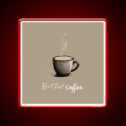 But First Coffee Cafe Led Neon Sign Espresso Bar Art Bakery Wall Art Rgb Color - Shineneon
