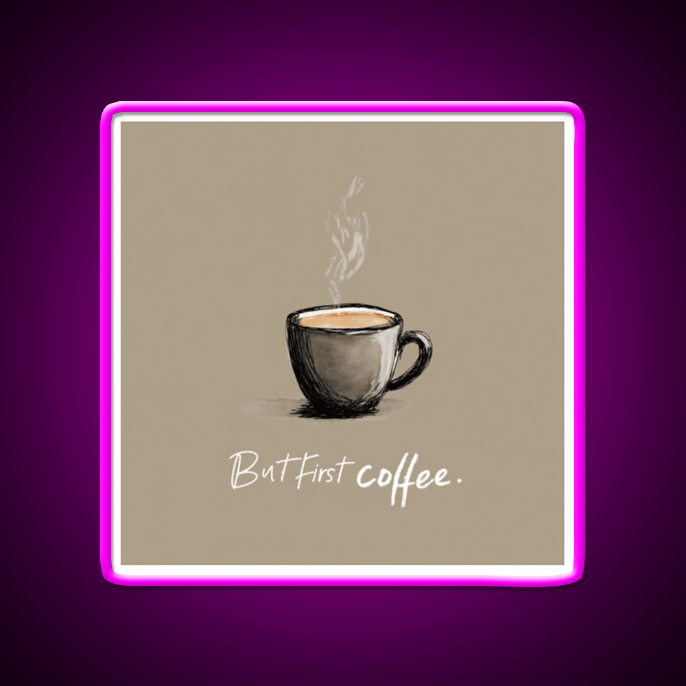 But First Coffee Cafe Led Neon Sign Espresso Bar Art Bakery Wall Art Rgb Color - Shineneon
