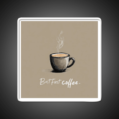 But First Coffee Cafe Led Neon Sign Espresso Bar Art Bakery Wall Art Rgb Color - Shineneon