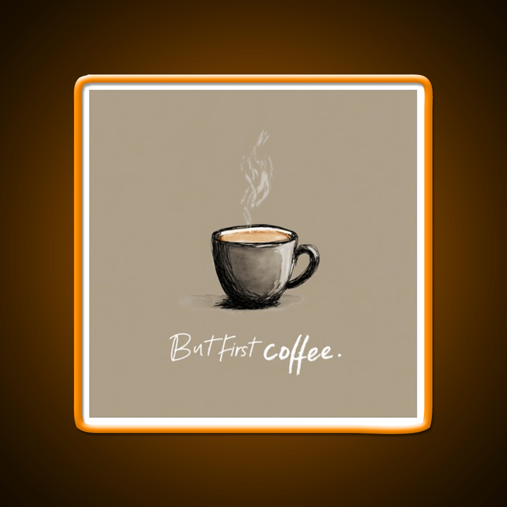 But First Coffee Cafe Led Neon Sign Espresso Bar Art Bakery Wall Art Rgb Color - Shineneon