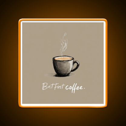 But First Coffee Cafe Led Neon Sign Espresso Bar Art Bakery Wall Art Rgb Color - Shineneon