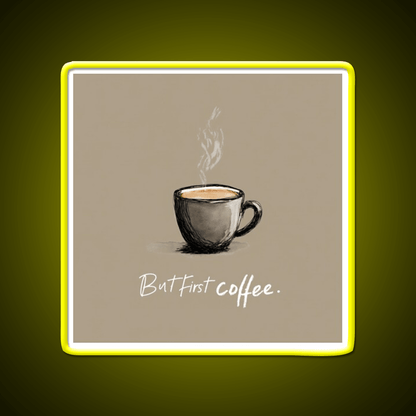 But First Coffee Cafe Led Neon Sign Espresso Bar Art Bakery Wall Art Rgb Color - Shineneon