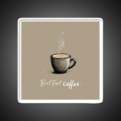 But First Coffee Cafe Led Neon Sign Espresso Bar Art Bakery Wall Art Rgb Color