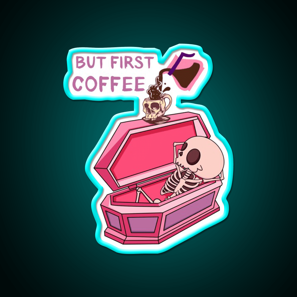 But First Coffee Cafe Led Neon Sign Espresso Bar Art Rgb Color - Shineneon