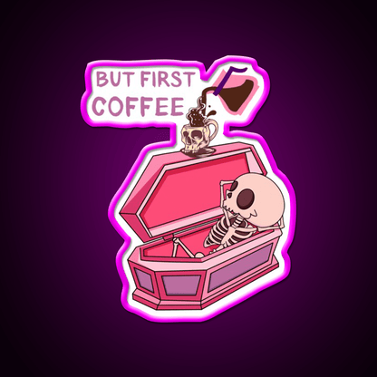 But First Coffee Cafe Led Neon Sign Espresso Bar Art Rgb Color - Shineneon