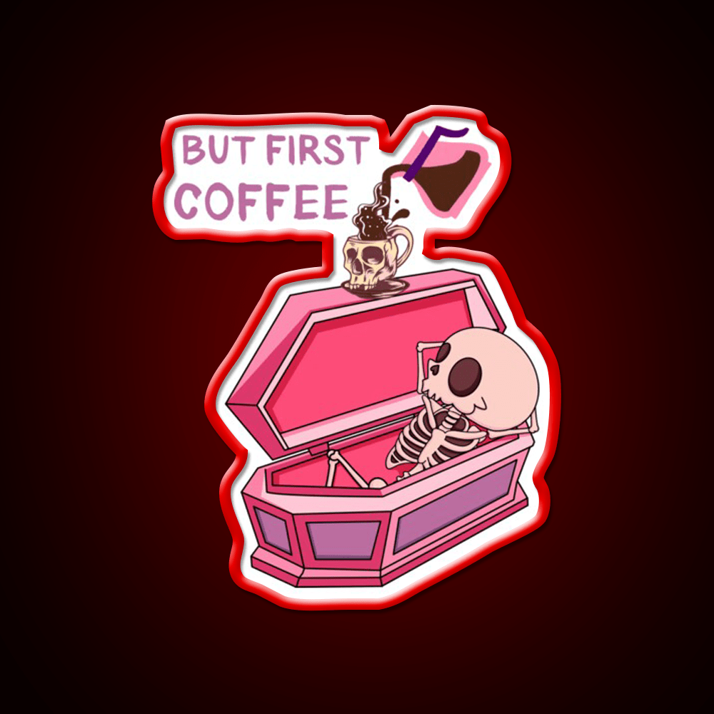 But First Coffee Cafe Led Neon Sign Espresso Bar Art Rgb Color - Shineneon