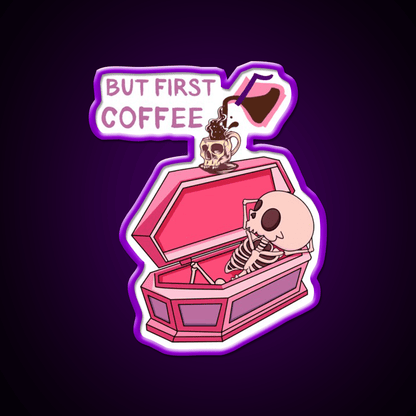 But First Coffee Cafe Led Neon Sign Espresso Bar Art Rgb Color - Shineneon