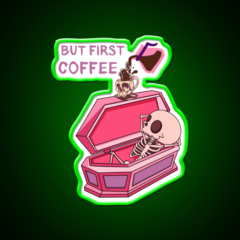 But First Coffee Cafe Led Neon Sign Espresso Bar Art Rgb Color - Shineneon