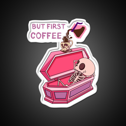 But First Coffee Cafe Led Neon Sign Espresso Bar Art Rgb Color