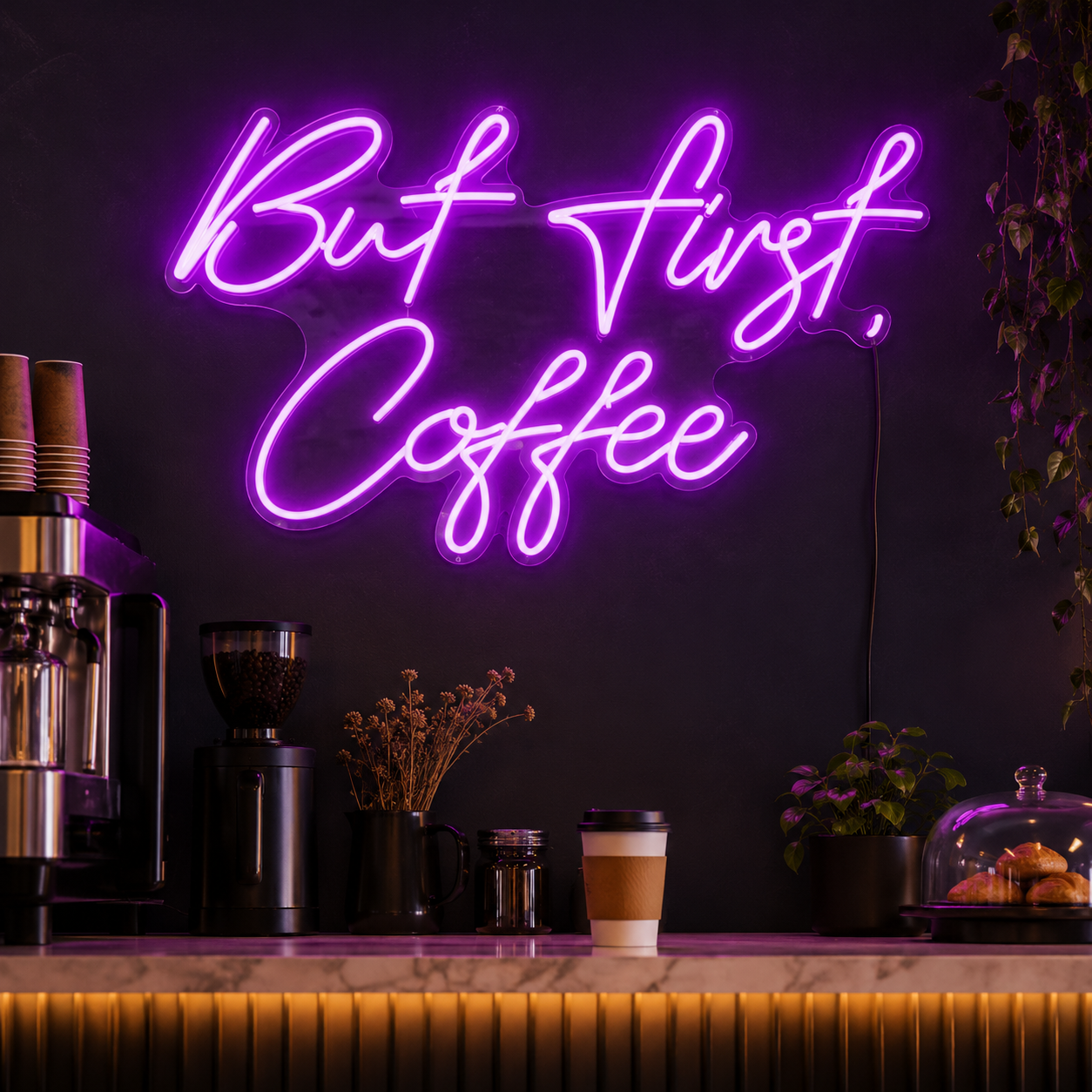 But First Coffee LED Neon Sign Home Decor - 01 Original Product Image