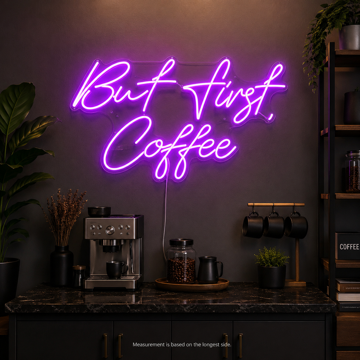 But First Coffee LED Neon Sign Home Decor - 04 Size Image