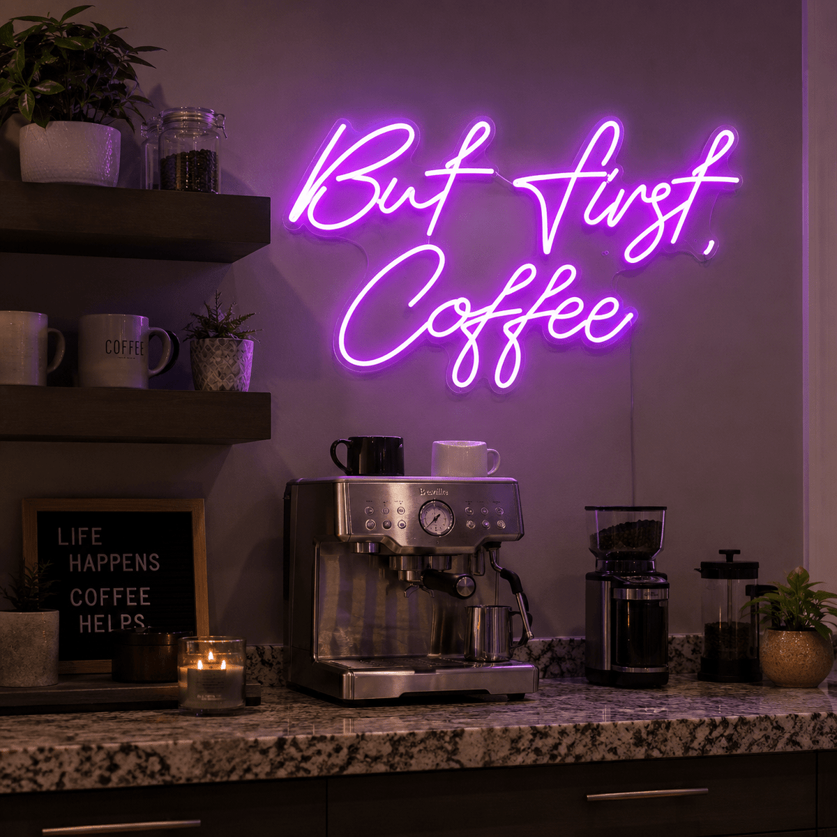 But First Coffee LED Neon Sign Home Decor - Shineneon