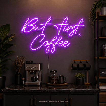 But First Coffee LED Neon Sign Home Decor - Shineneon