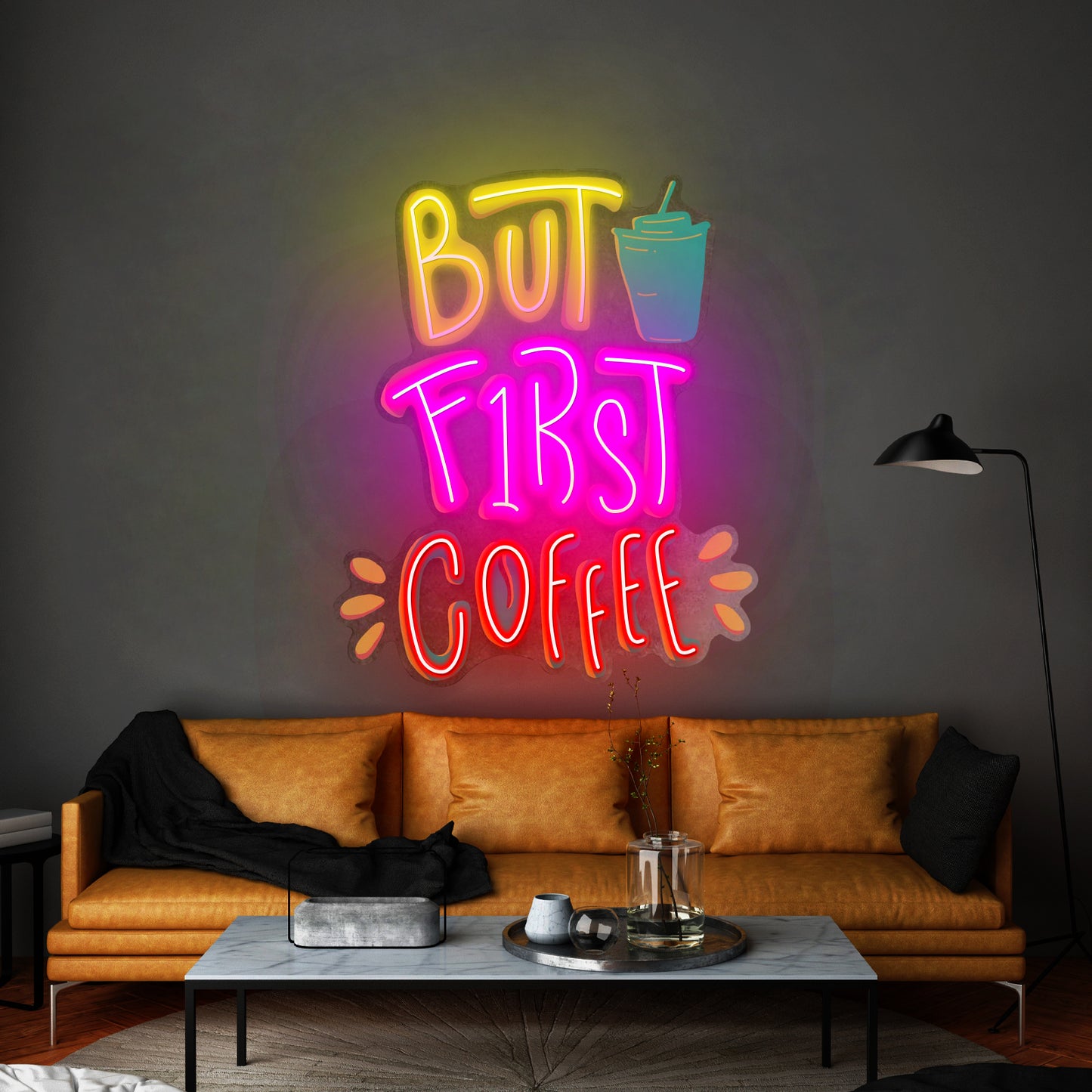 But First Coffee Led Neon Sign Light Custom Led Signs