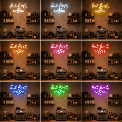 But First Coffee LED Neon Sign Living Room Decor - Shineneon