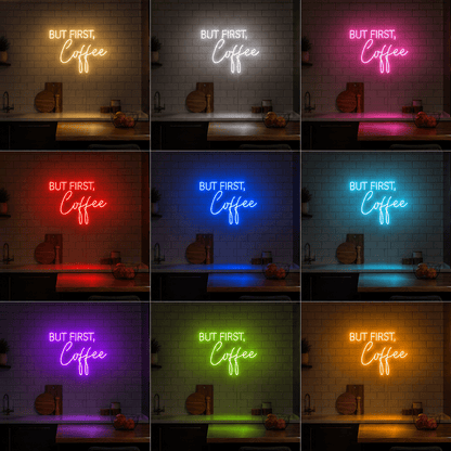 But First Coffee LED Neon Sign Wall Decor - Shineneon