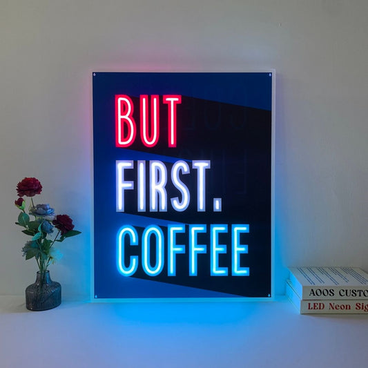 But First Coffee Led Sign Business Neon Sign For Home