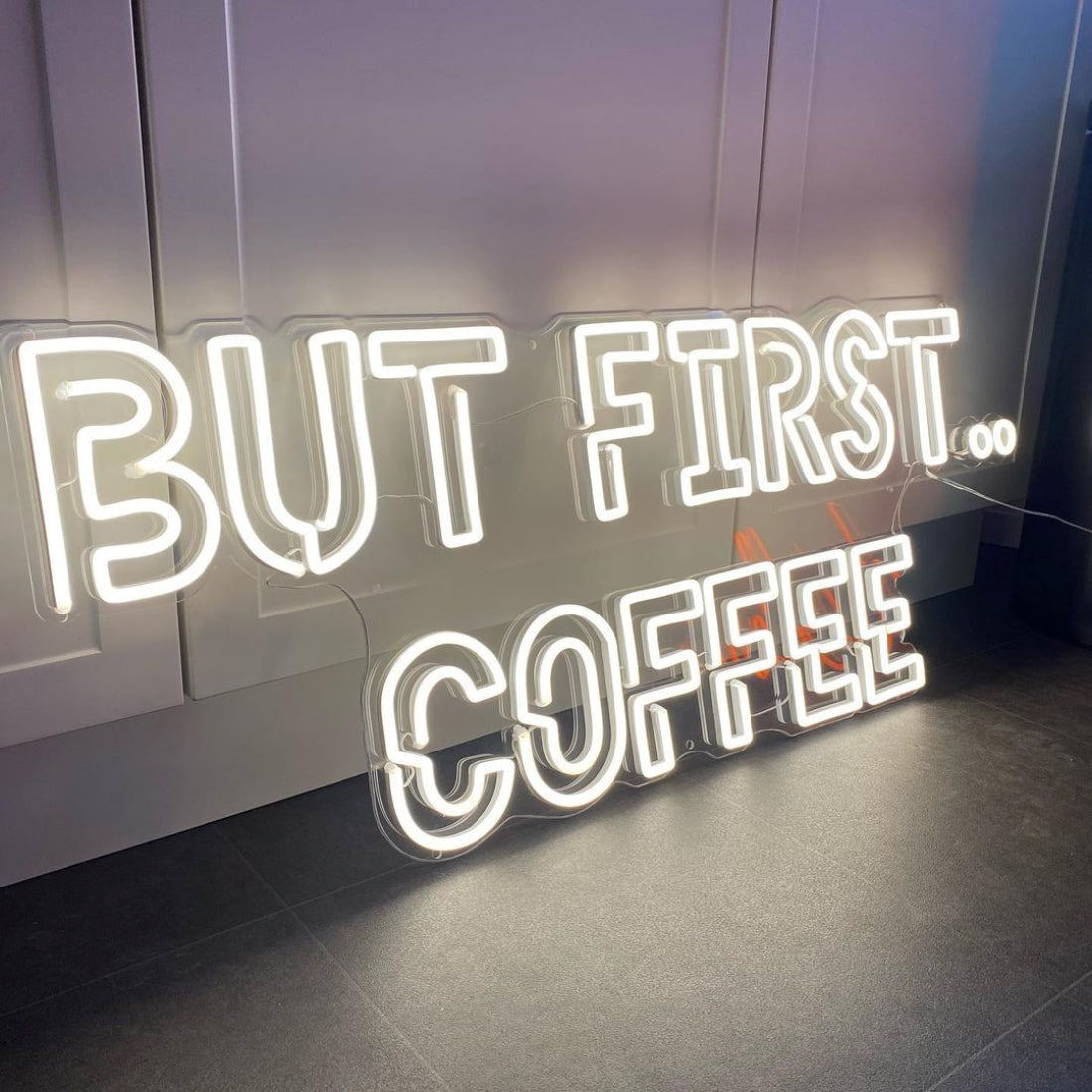 But First Coffee Led Sign Business Neon Sign Wall Decor