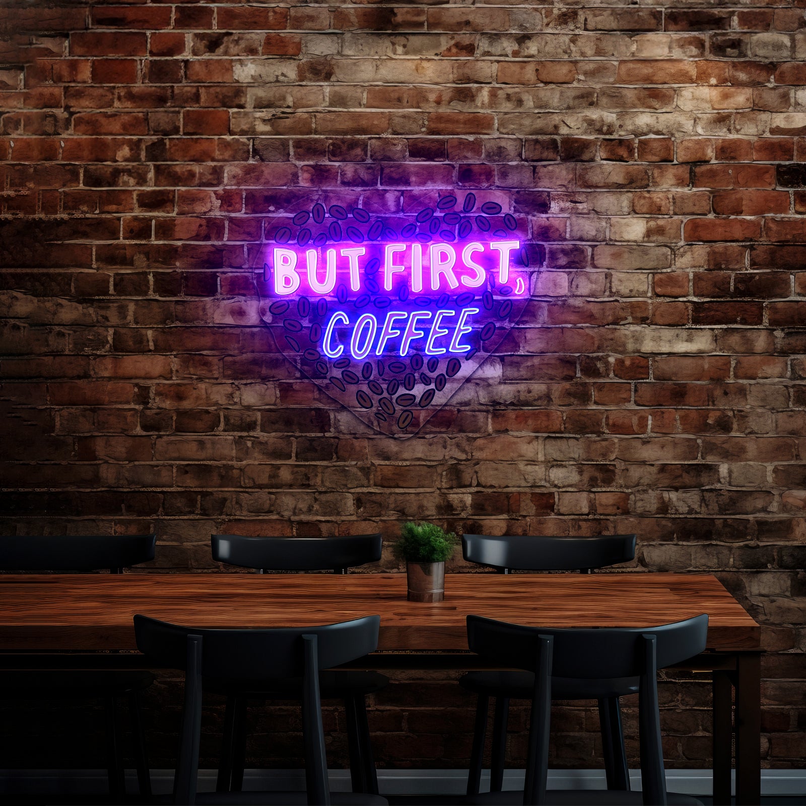 But First Coffee Neon Signs For Business Wall Art