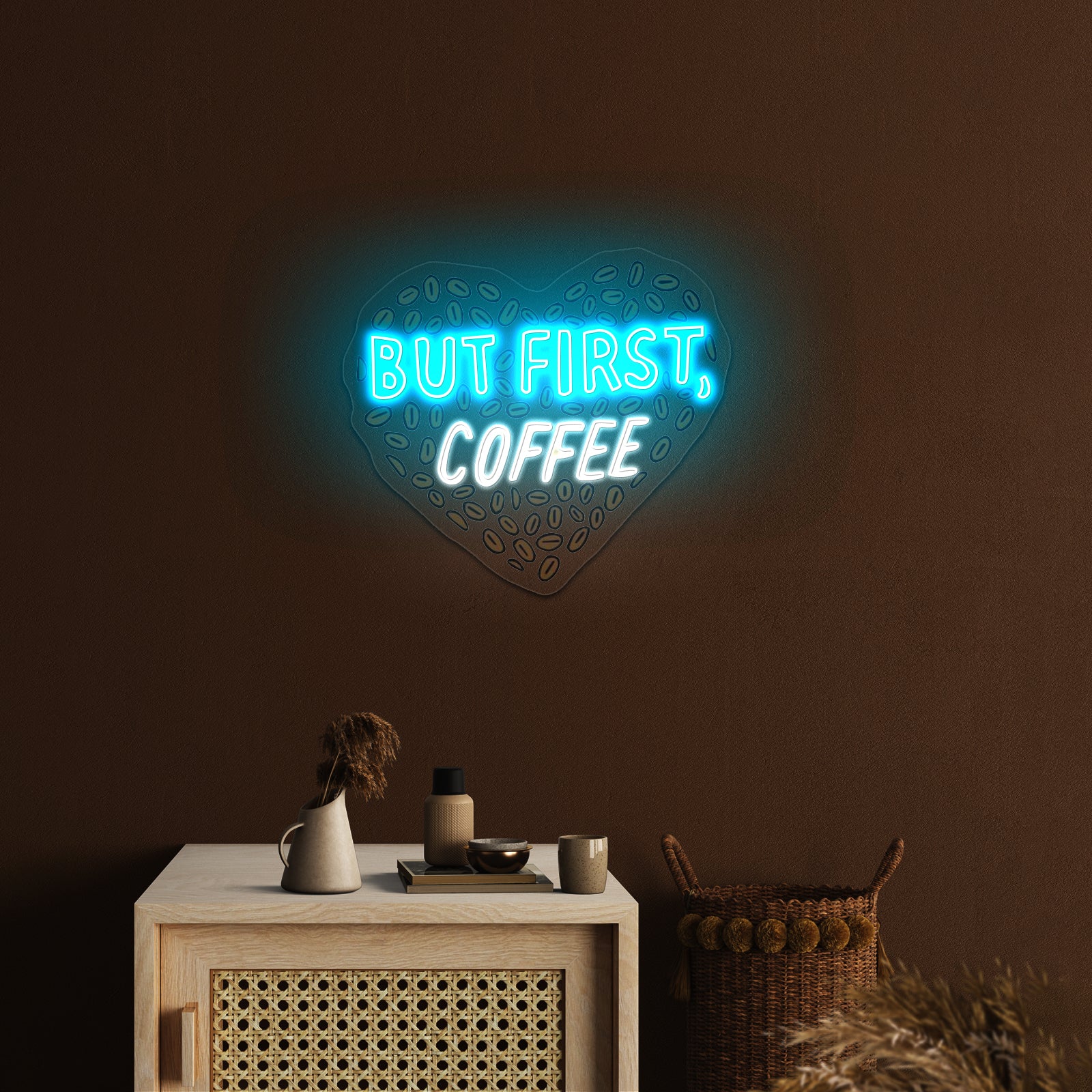 But First Coffee Neon Signs For Business Wall Art