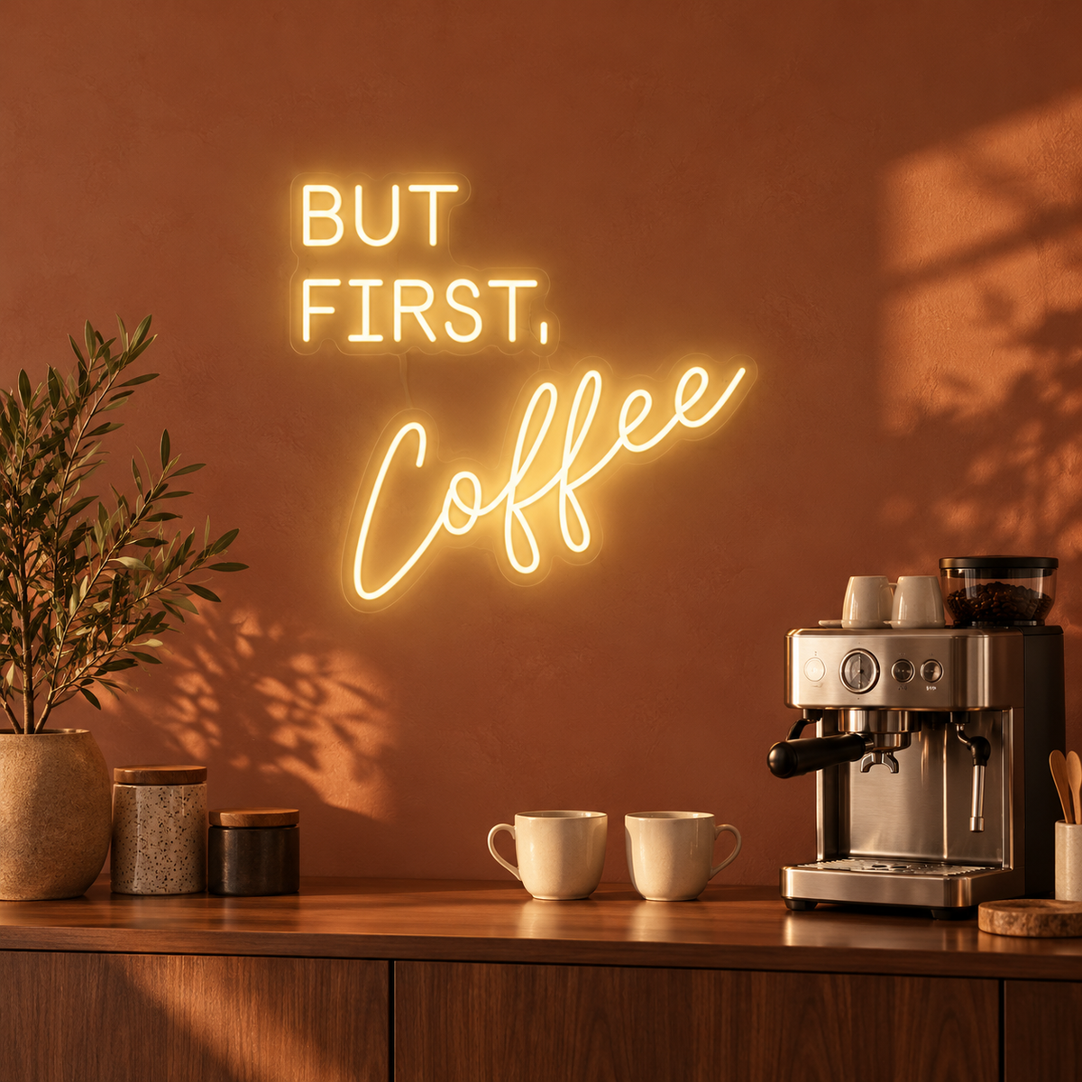 But First Coffee LED Neon Sign
