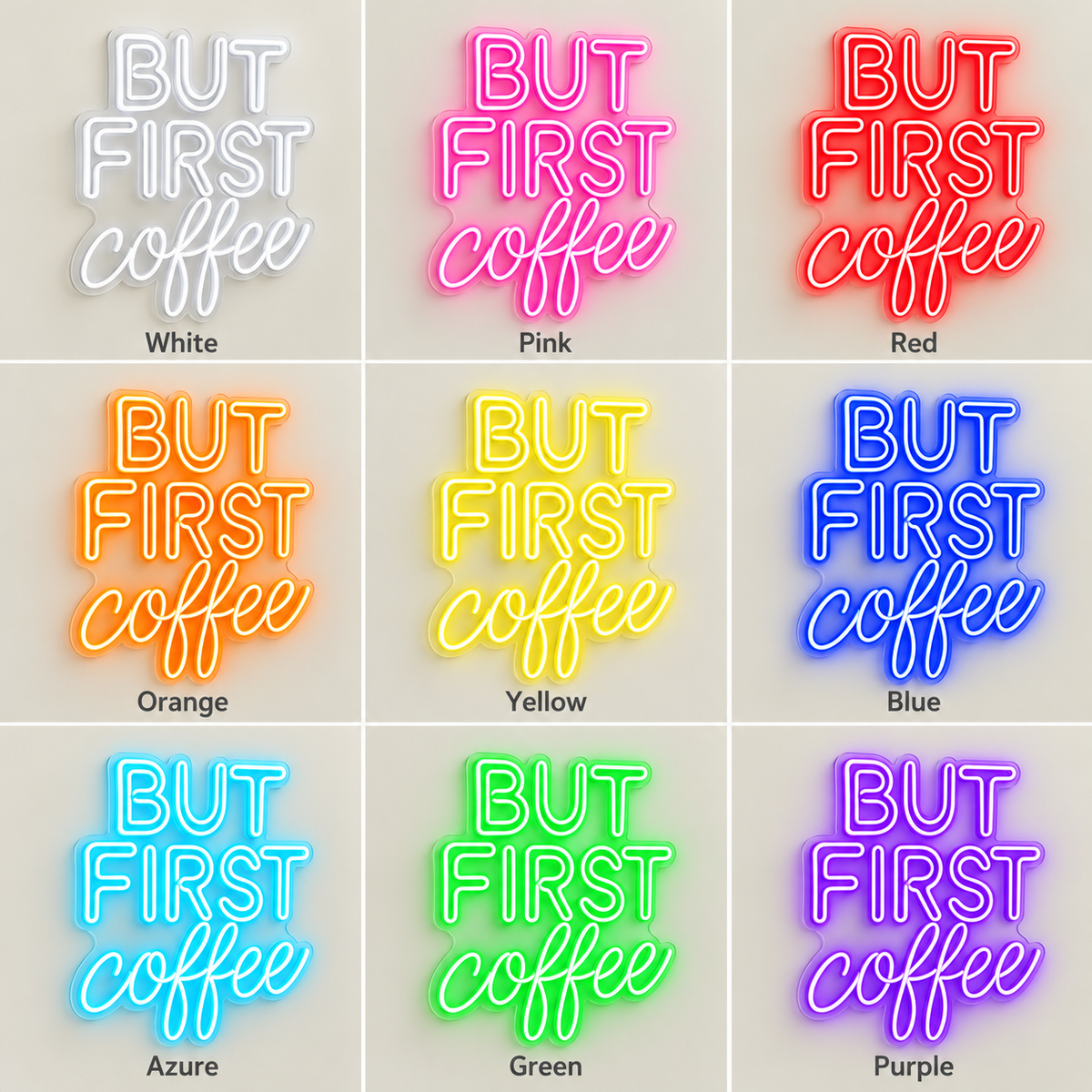 But First Coffee LED Neon Sign