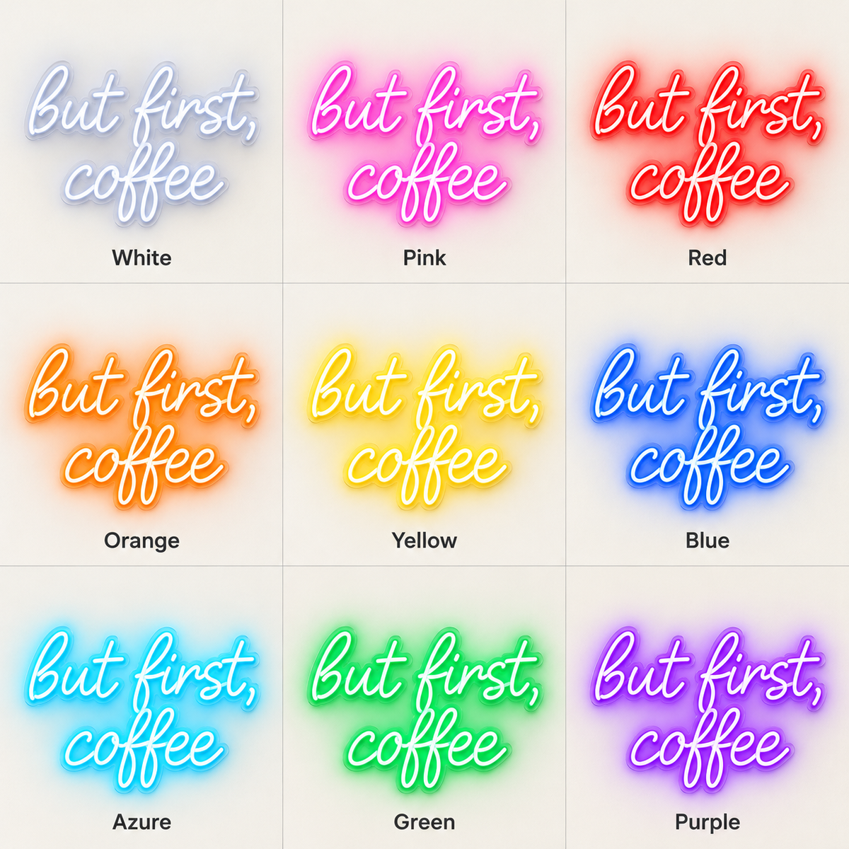 But First Coffee LED Neon Sign