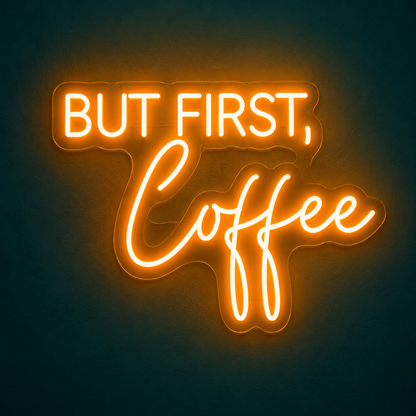 But First Coffee LED Neon Sign
