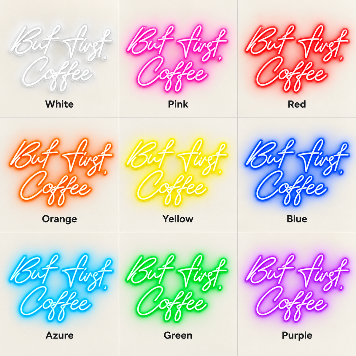 But First Coffee LED Neon Sign