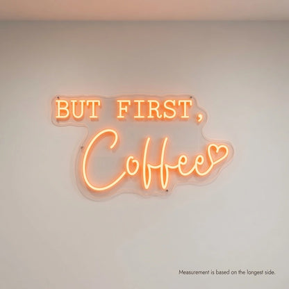 But First Coffee Room Wall Art LED Neon Sign - 04 Size Image