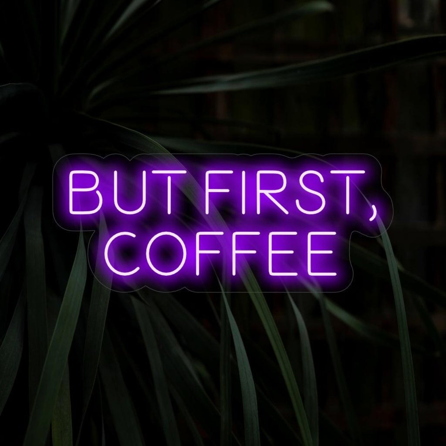 But First Coffee White Led Neon Sign For Cafe Home Decor | Shineneon