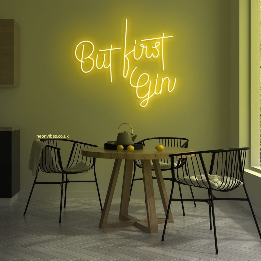 But First Gin Led Sign Business Neon Sign - Shineneon